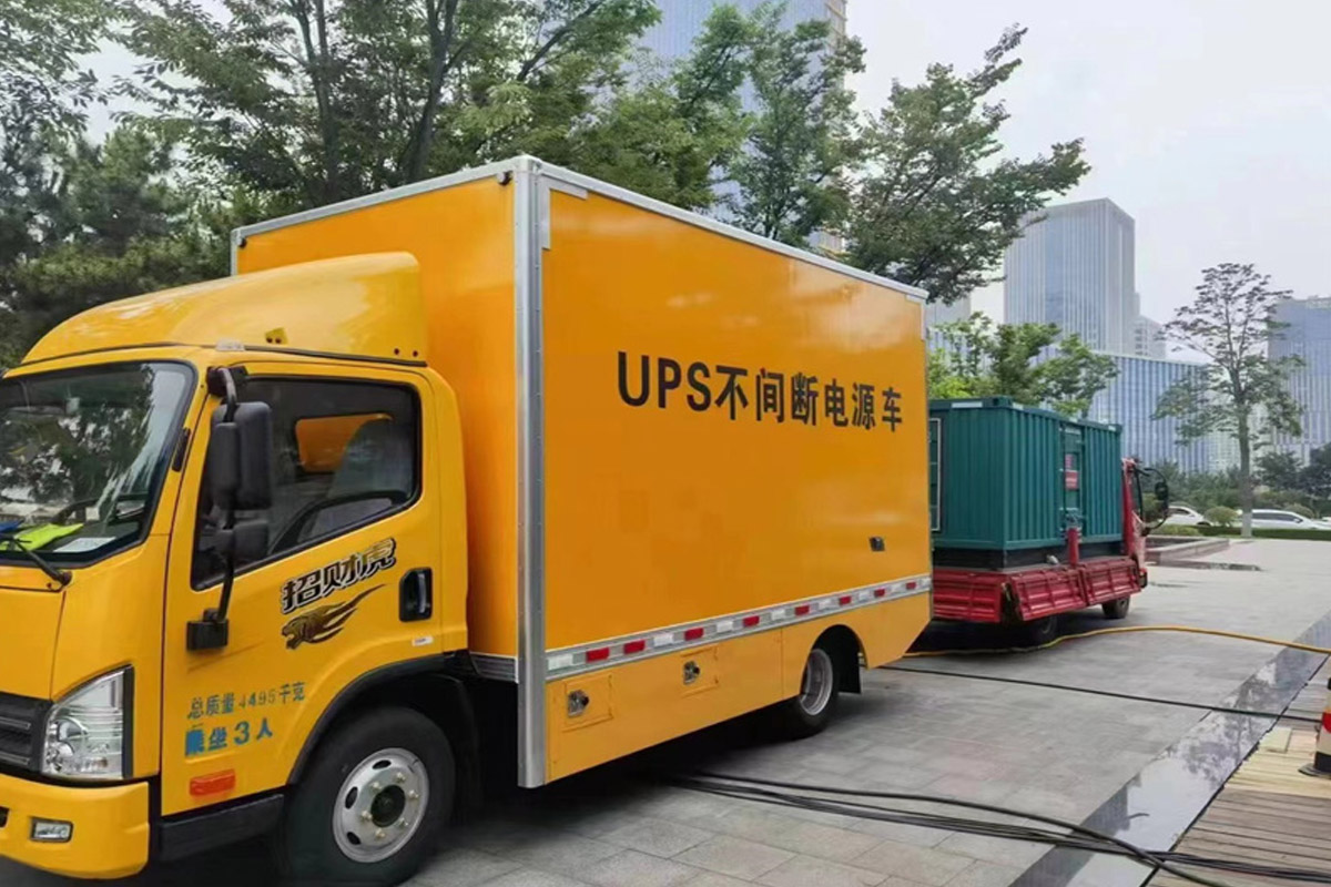 抚宁发电机租赁施工现场